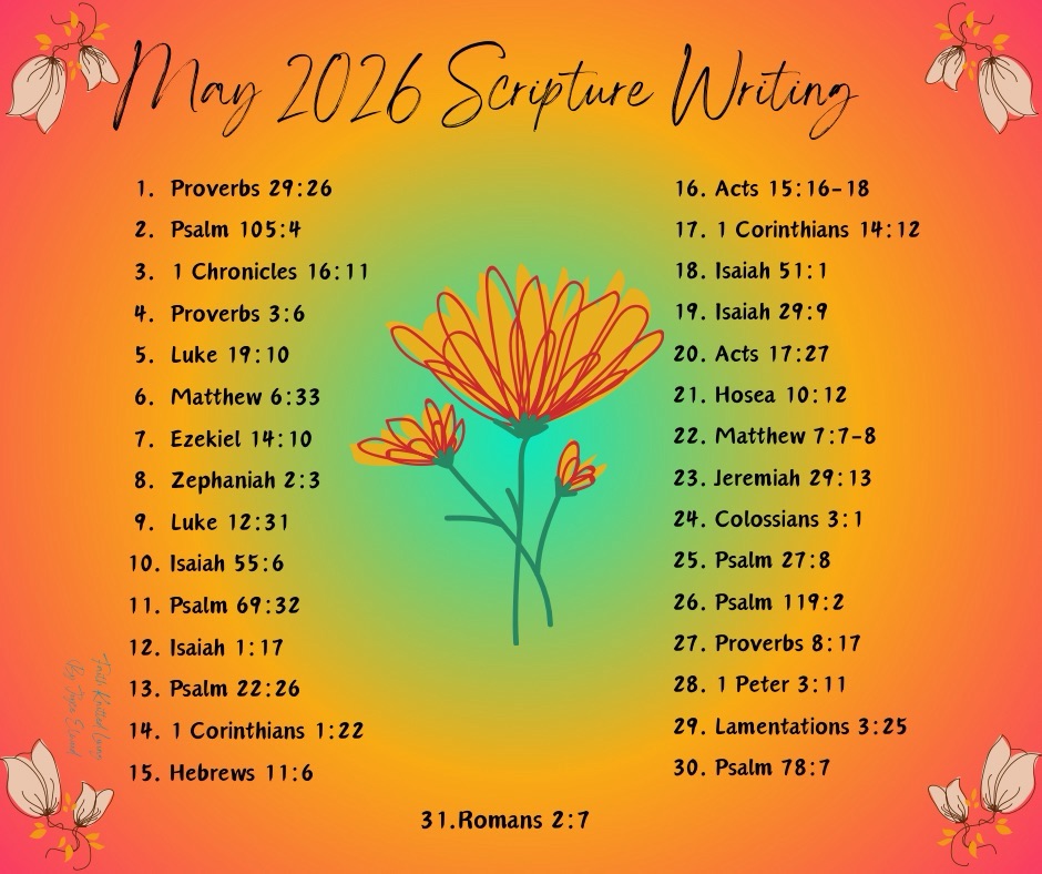 May 2026 Scripture Writing – Faith Knitted Living
